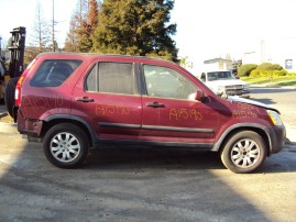 2005 HONDA CR-V LX, 2.4L AUTO ,COLOR RED, STK A15190